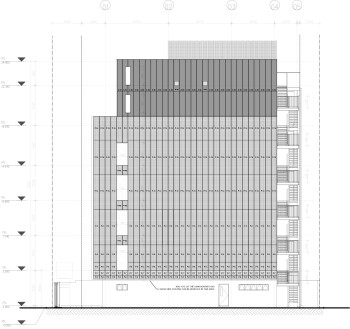 The Aleph building facade