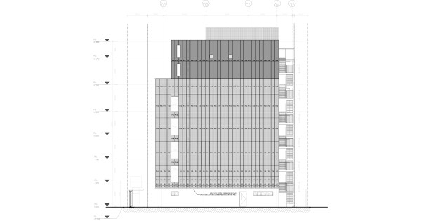 The Aleph building facade