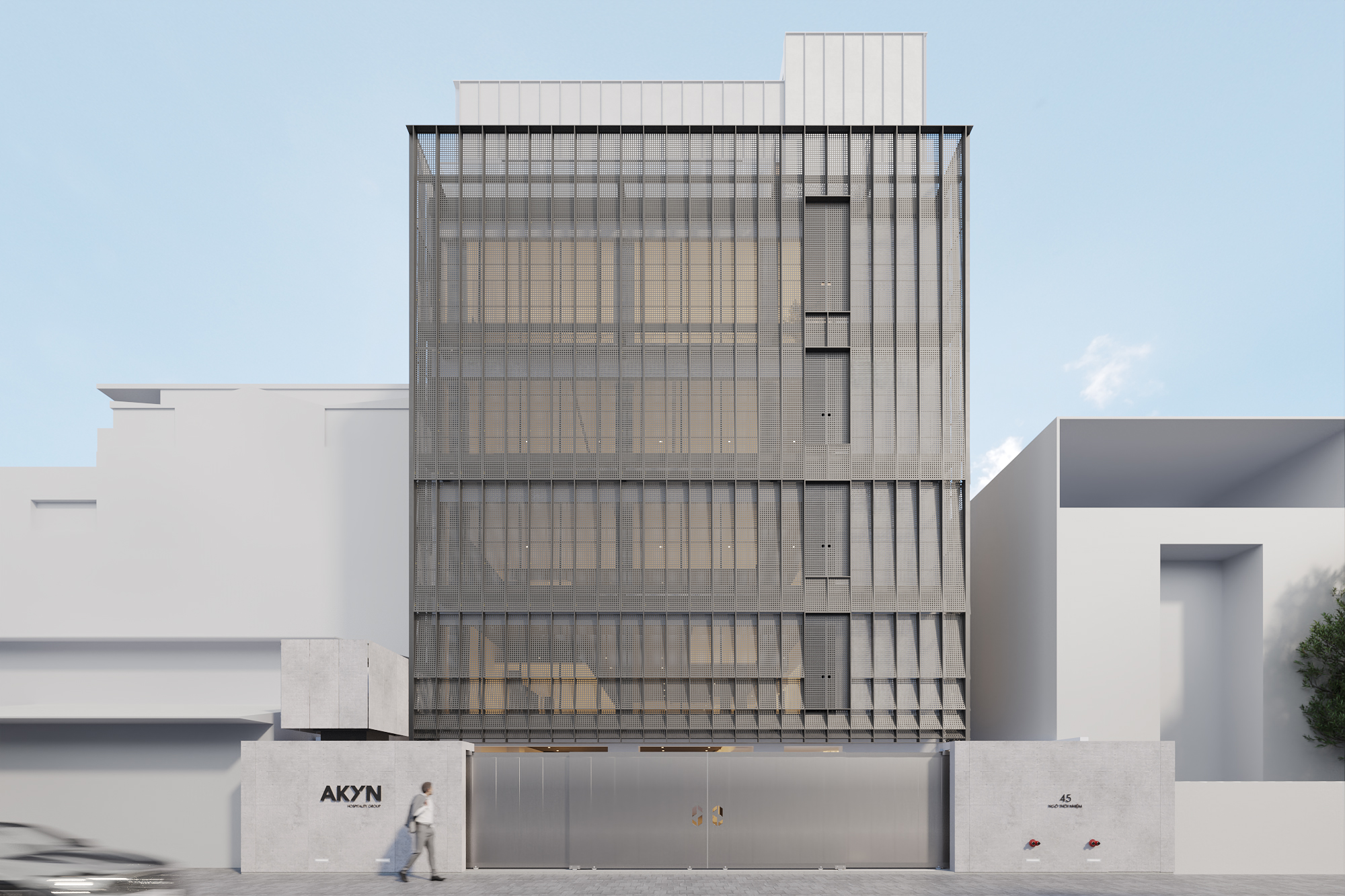The Aleph building facade